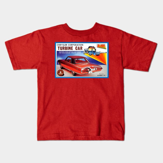 Vintage Jo-Han Turbine Car Box Art Kids T-Shirt by Starbase79